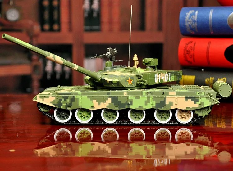 COOL--30CM long Military war enthusiast fans # 1:30 China army modern Simulated 3D T99 battle tank chariot alloy Model statue