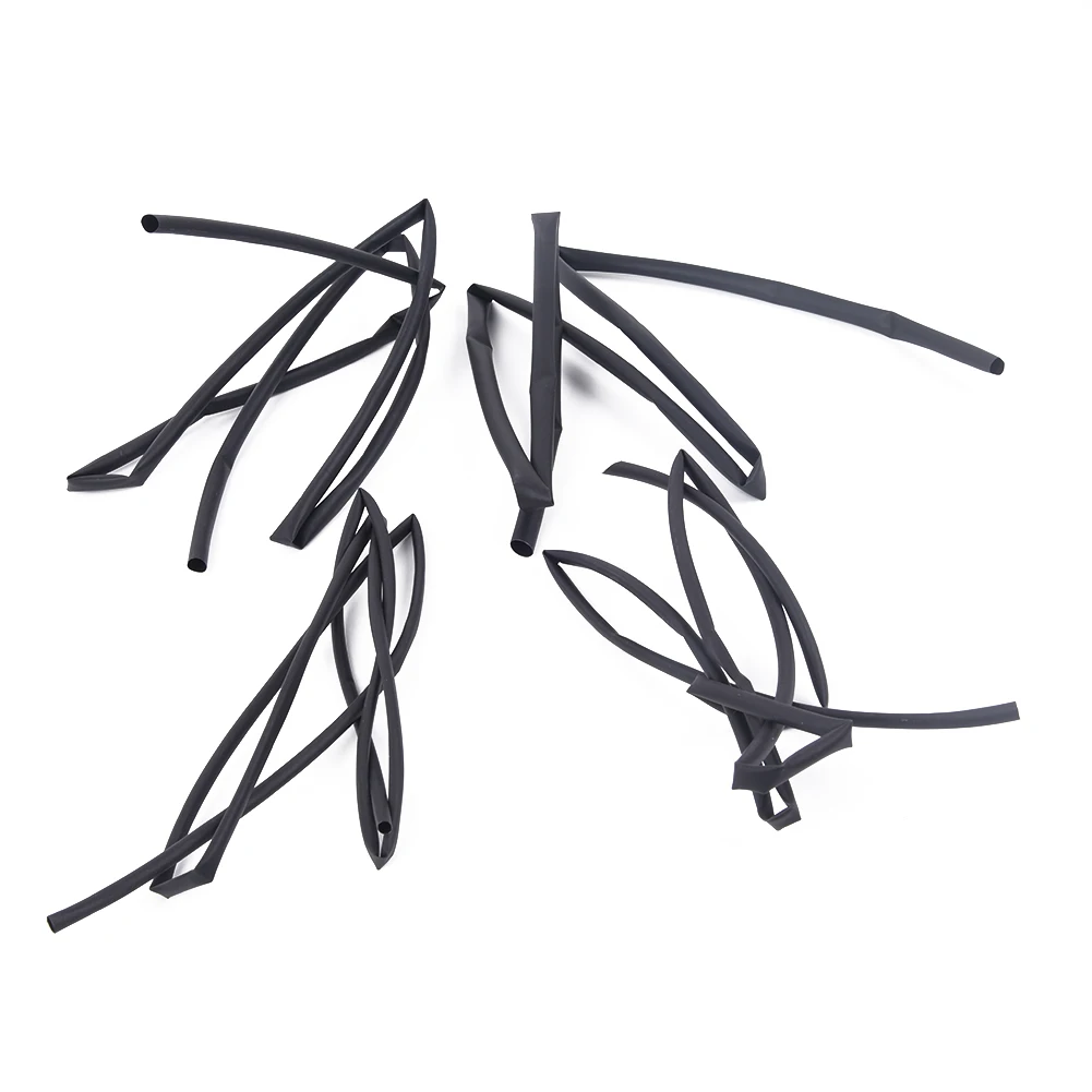 Tools Heat Shrink Tube Gadget Pack Wrap 3mm-6mm 4pcs Accessory Replacement Assortment Black Insulation Practical