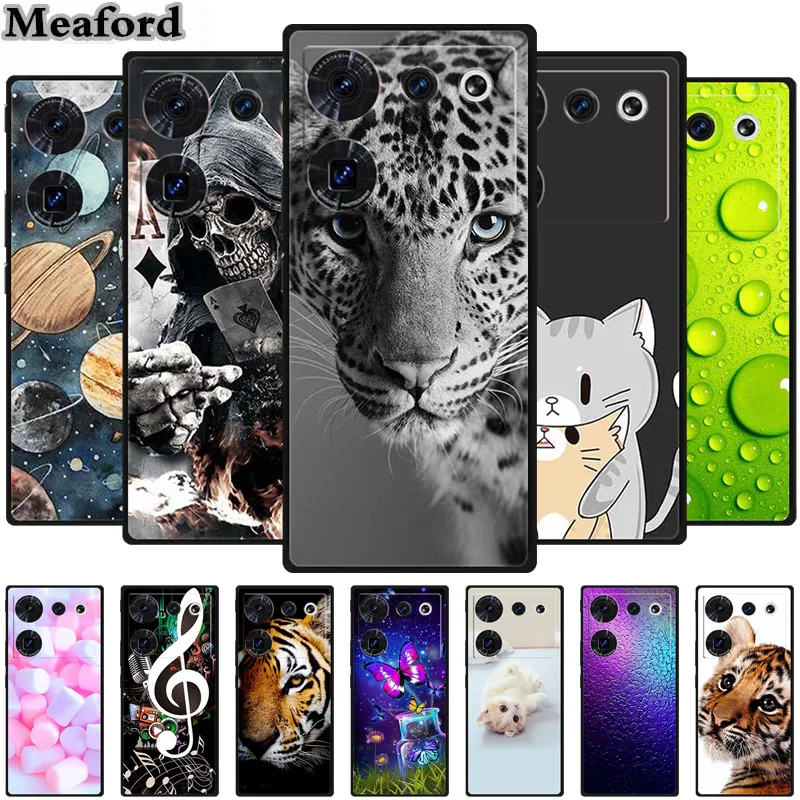 Para For ZTE Nubia Z50 Ultra Case Original TPU Silicone Soft Cover for ZTE NubiaZ50 Ultra 5G Z 50 Phone Cases Bumper Cool etui