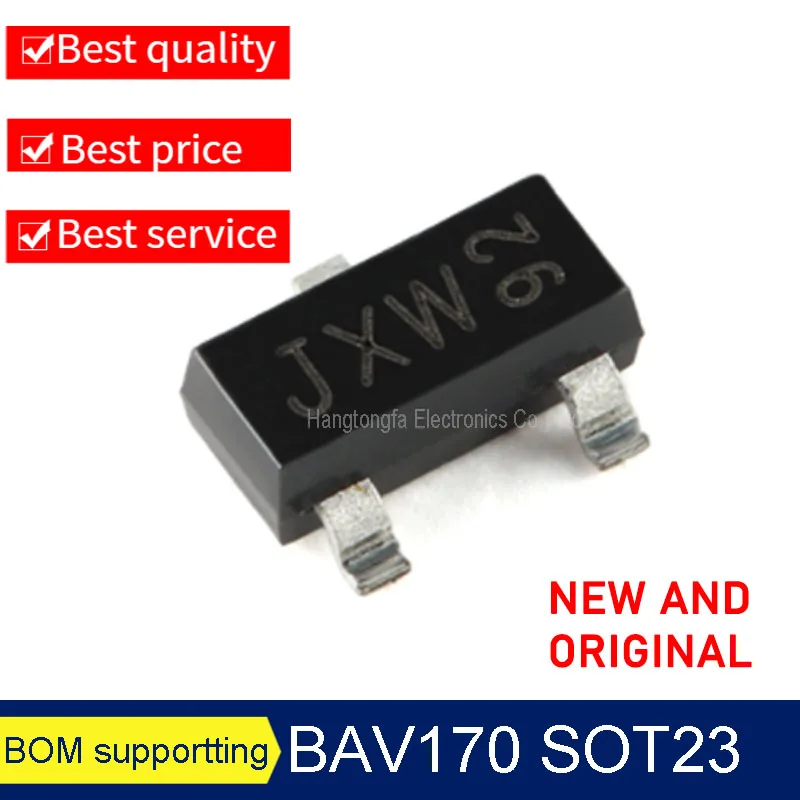 

BAV170 BAV199 Маркировка JXW JYW SOT-23-3 85 В 500 мА SMD триод НОВЫЙ