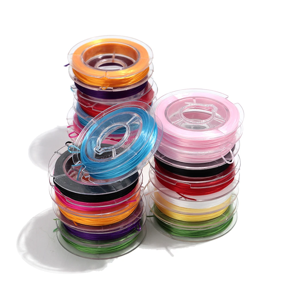 مطاطا تمتد كريستال سلسلة الحبل مختلط لون عشوائي حبل DIY بها بنفسك اليدوية صنع المجوهرات سوار الديكور الموضوع الملحقات #4