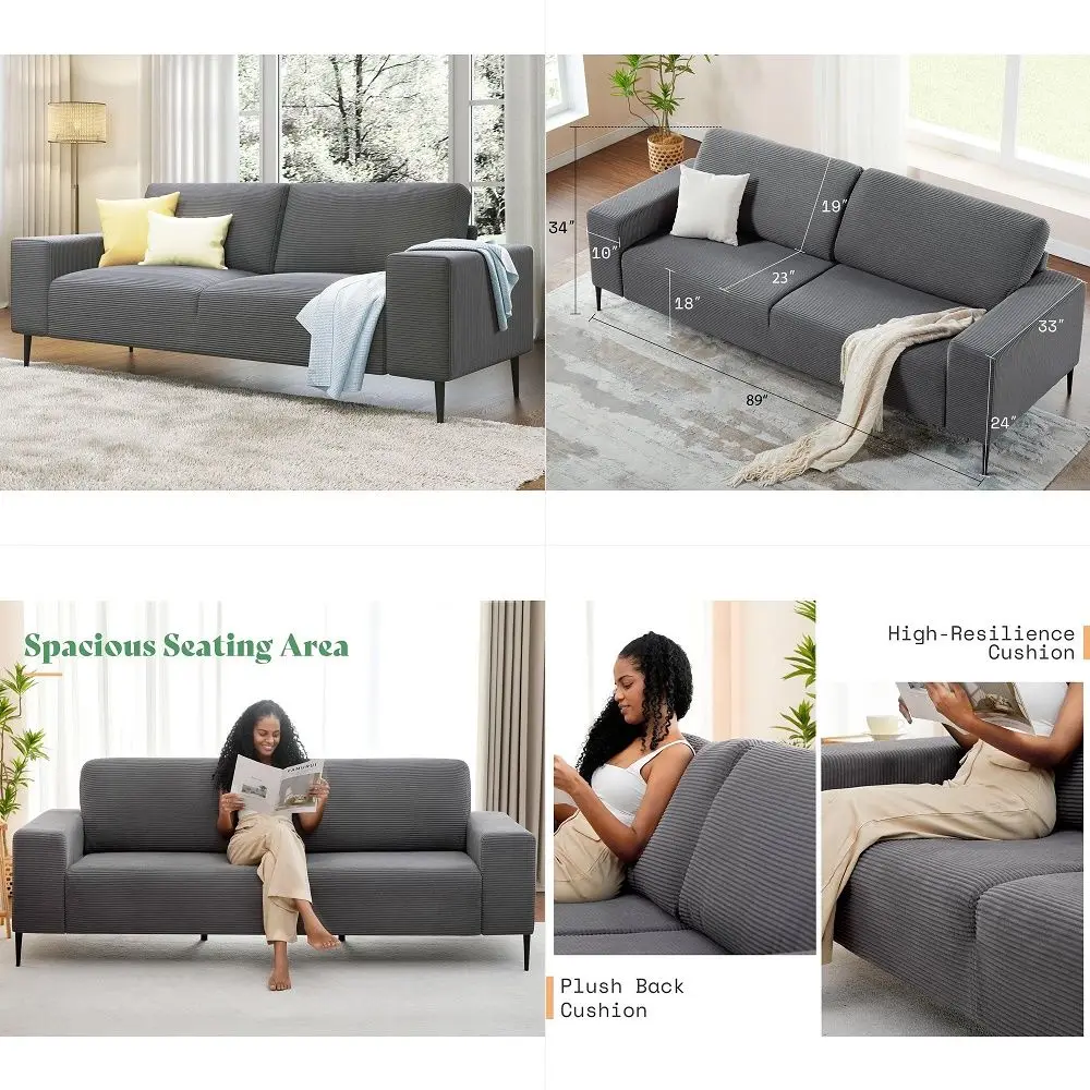 

Futon Sofa Bed w Adjustable Armrests amp Backrests, Button Tufted Sleeper Couch, Modern Convertible Loveseat Sofa for Bedroom,