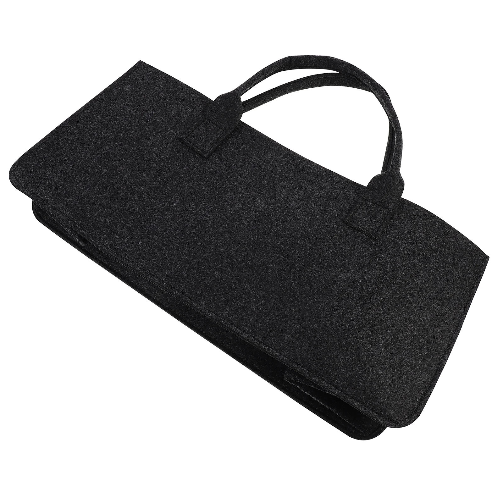 

Portable Storage Bag Felt Firewood Pouch Dark Grey Log Tote Lightweight Foldable Household Camping Picnic Garden Tools