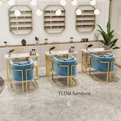 Marble Luxury Nail Table Modern Speciality Exquisite White Manicure Table Simple Salon Mesinha De Manicure Furniture HD50ZJ