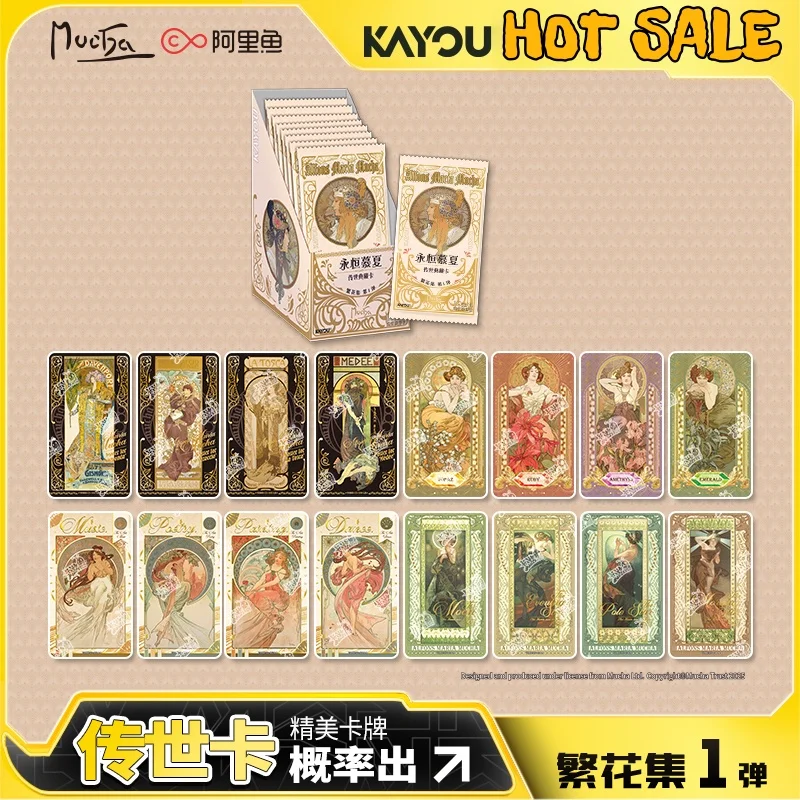 Genuine In Stock Kayou Eternal Mucha Card Heritage Series Collection Card Flower Collection The First Ver. Kid Toy Birthday Gift
