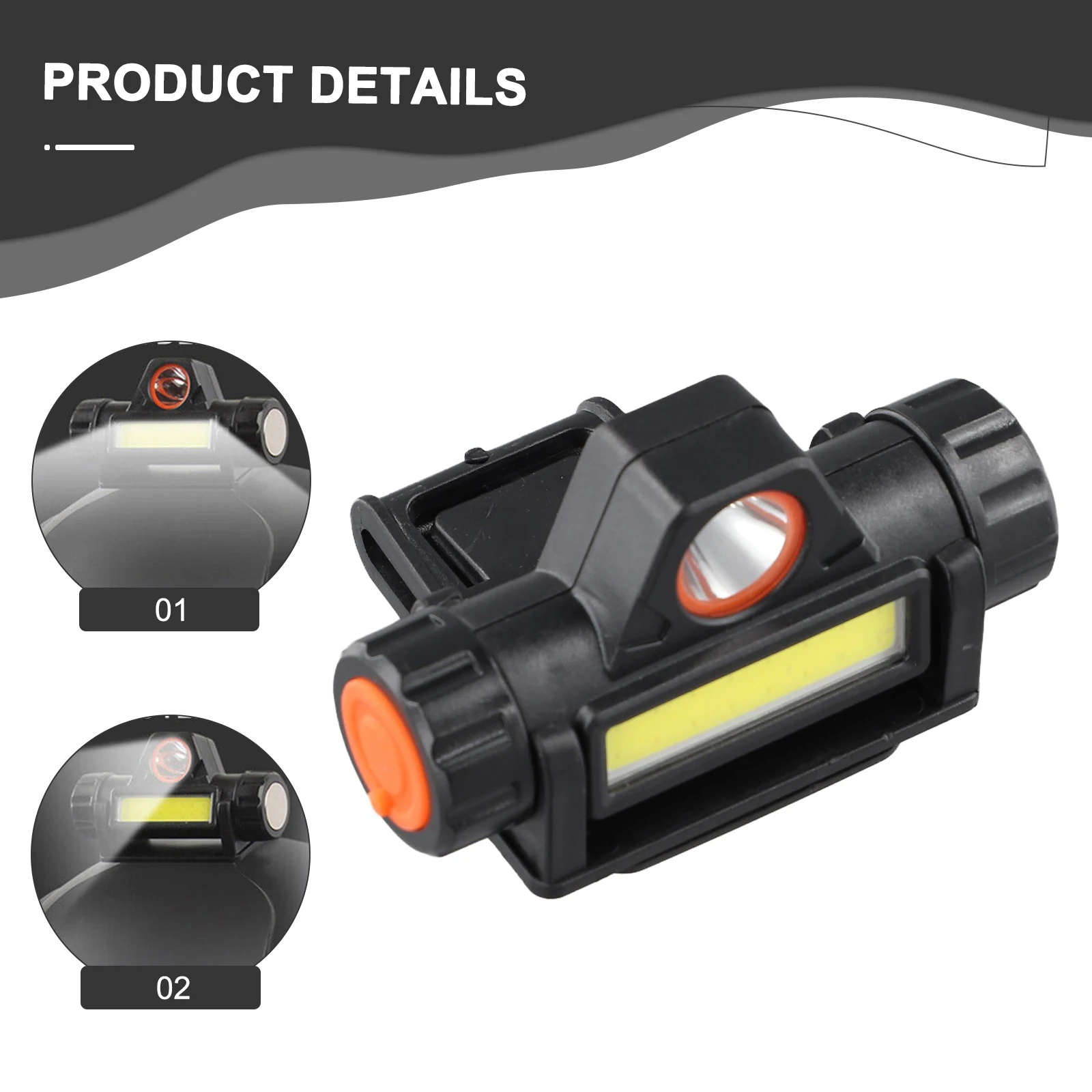 ไฟหน้าหมวกกันน็อคเชื่อมลดแสงอัตโนมัติ 1 ชิ้นหัวเชื่อมพร้อมไฟหน้าและสายชาร์จ USB 1 ชิ้นแบตเตอรี่ในตัว