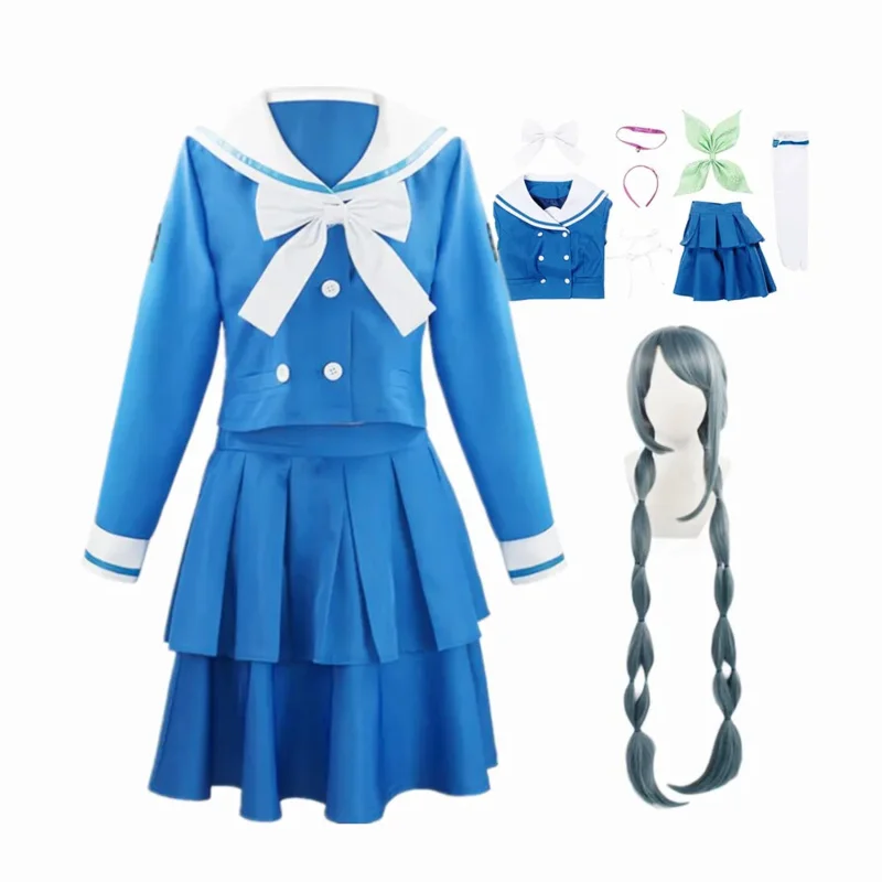 Danganronpa Chabashira Tenko vestido de mujer uniformes escolares ropa disfraces Cosplay