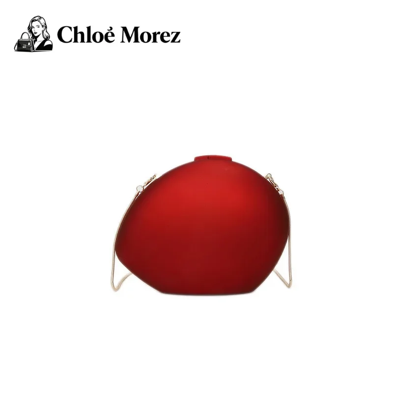 

Ladies' Hand-held Dinner Bag with Niche Design, Metal Acrylic Bag, Goose Egg Bag, Single Shoulder Crossbody Makeup Box Bag