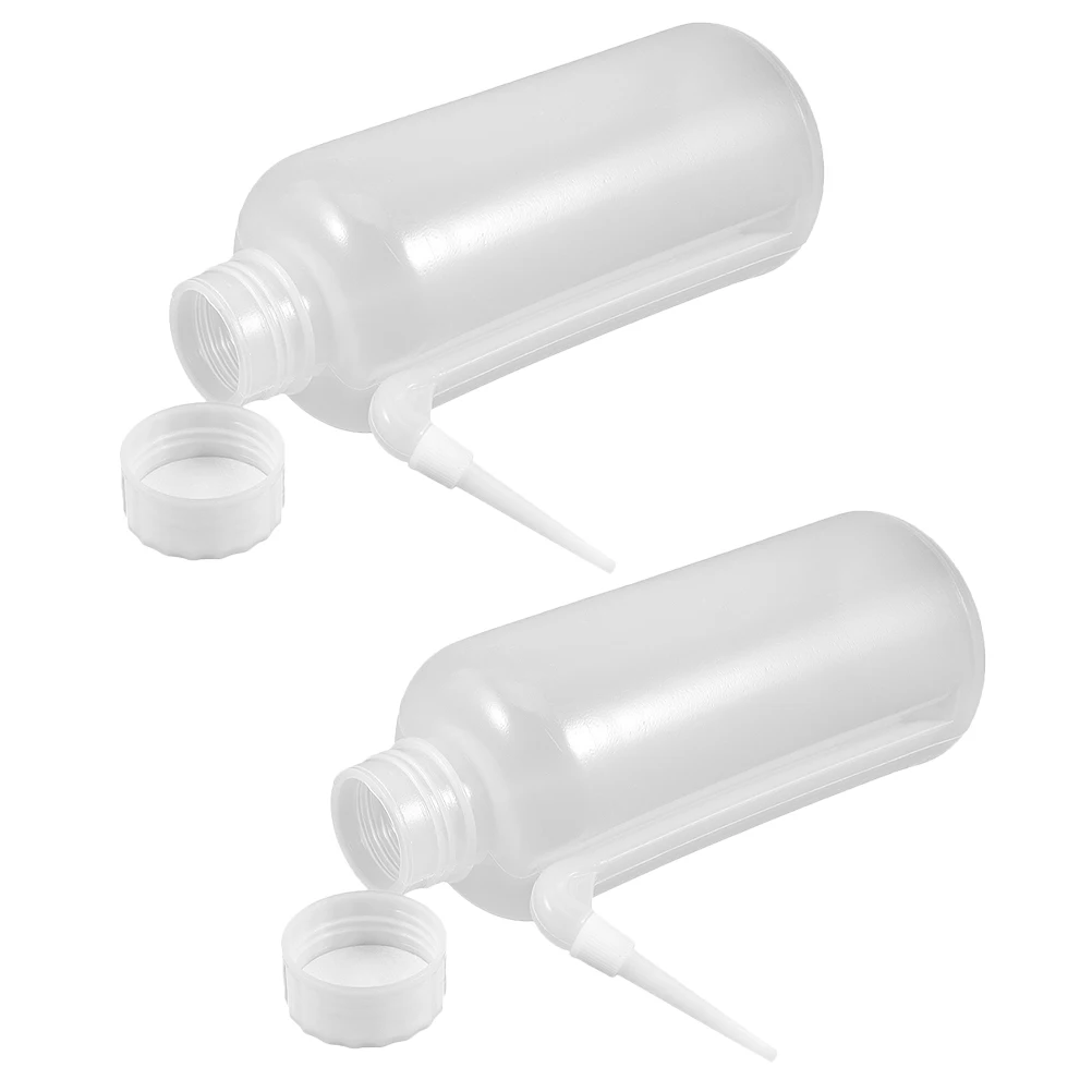 

2 pcs Communion Sauce Bottle Squeeze Juices Dispenser Side Straw Dressing Containers Kitchen Sauces Mustard Bottle