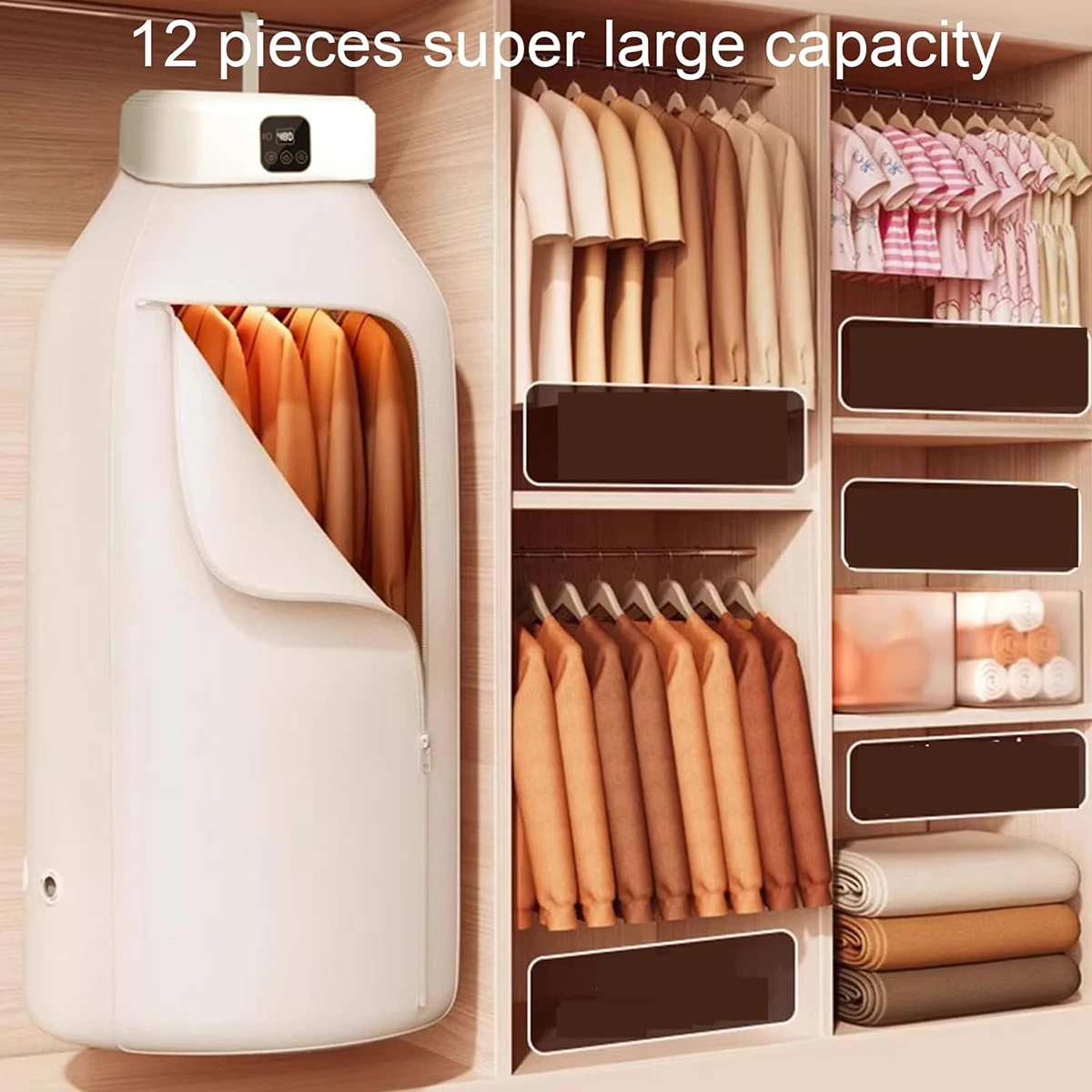 

Small Portable Clothes Dryer Foldable Storage Home Dormitory Baby Clothes Disinfection Quick Drying Dryer