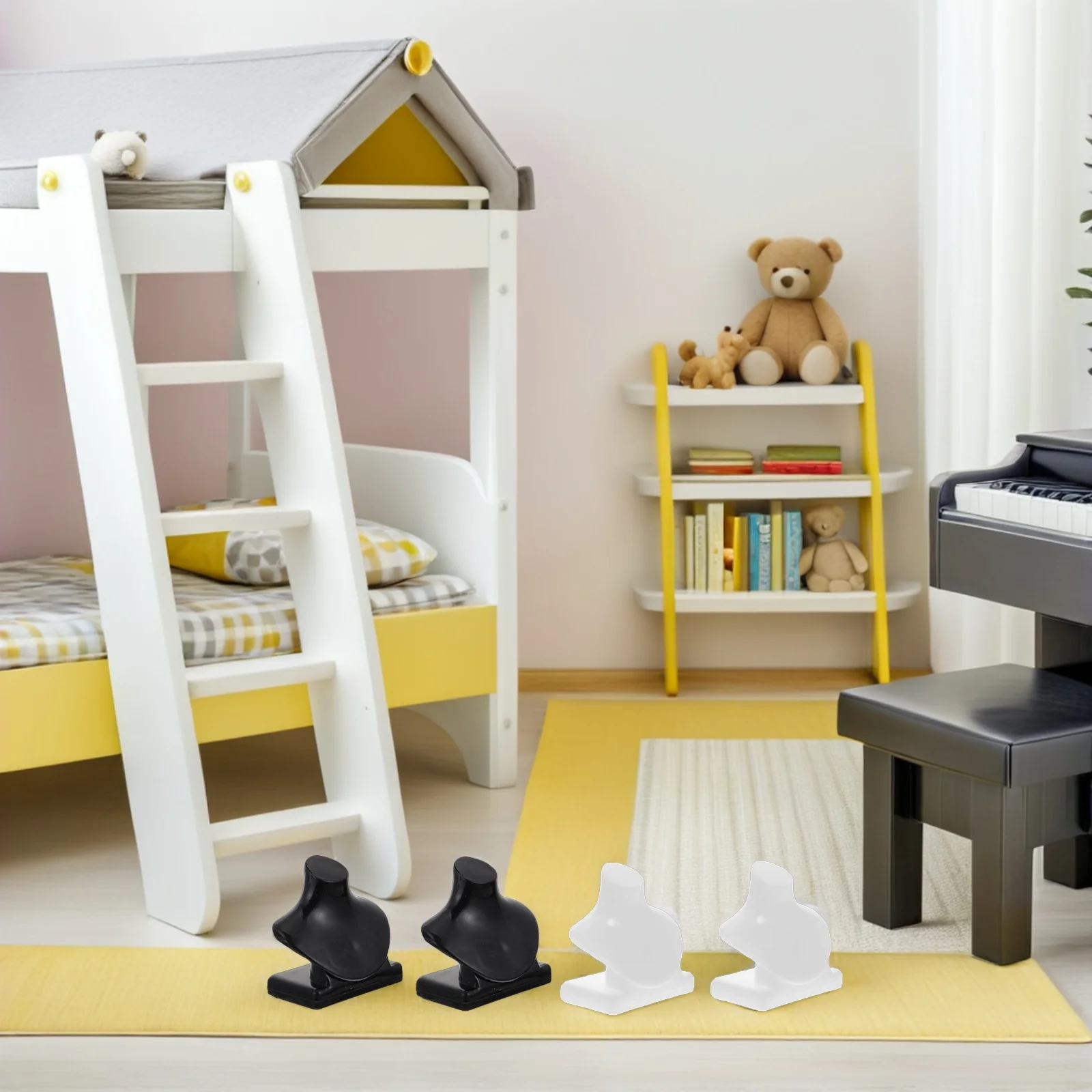 

40Pcs Miniature Jewelry Stand Necklace Bracelet Holder Decorative Dollhouse Accessory Display Rack Necklace Holder Stand