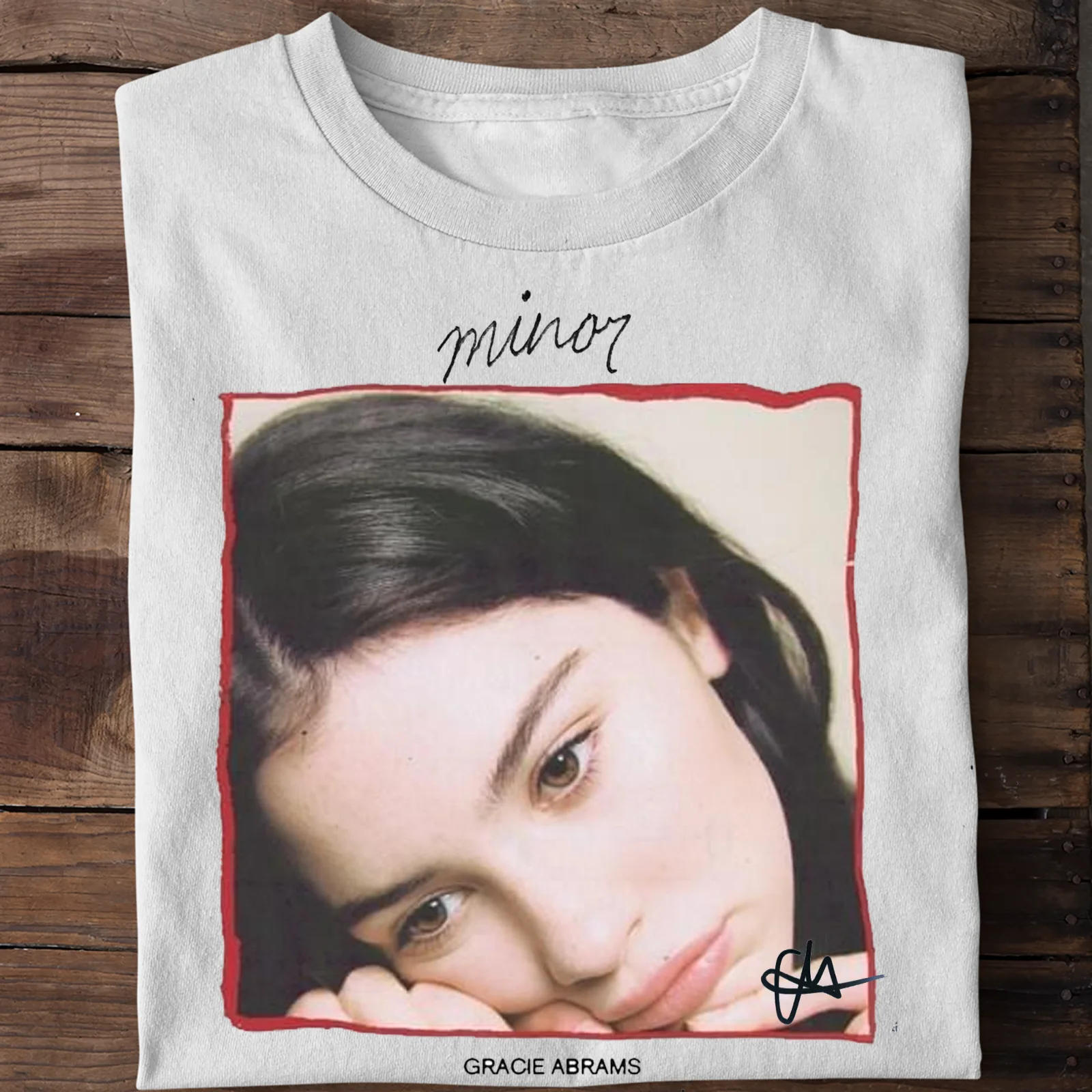 New Gracie Abrams Minor Cotton Gift For Fan White All Size Unisex T-Shirt GC377