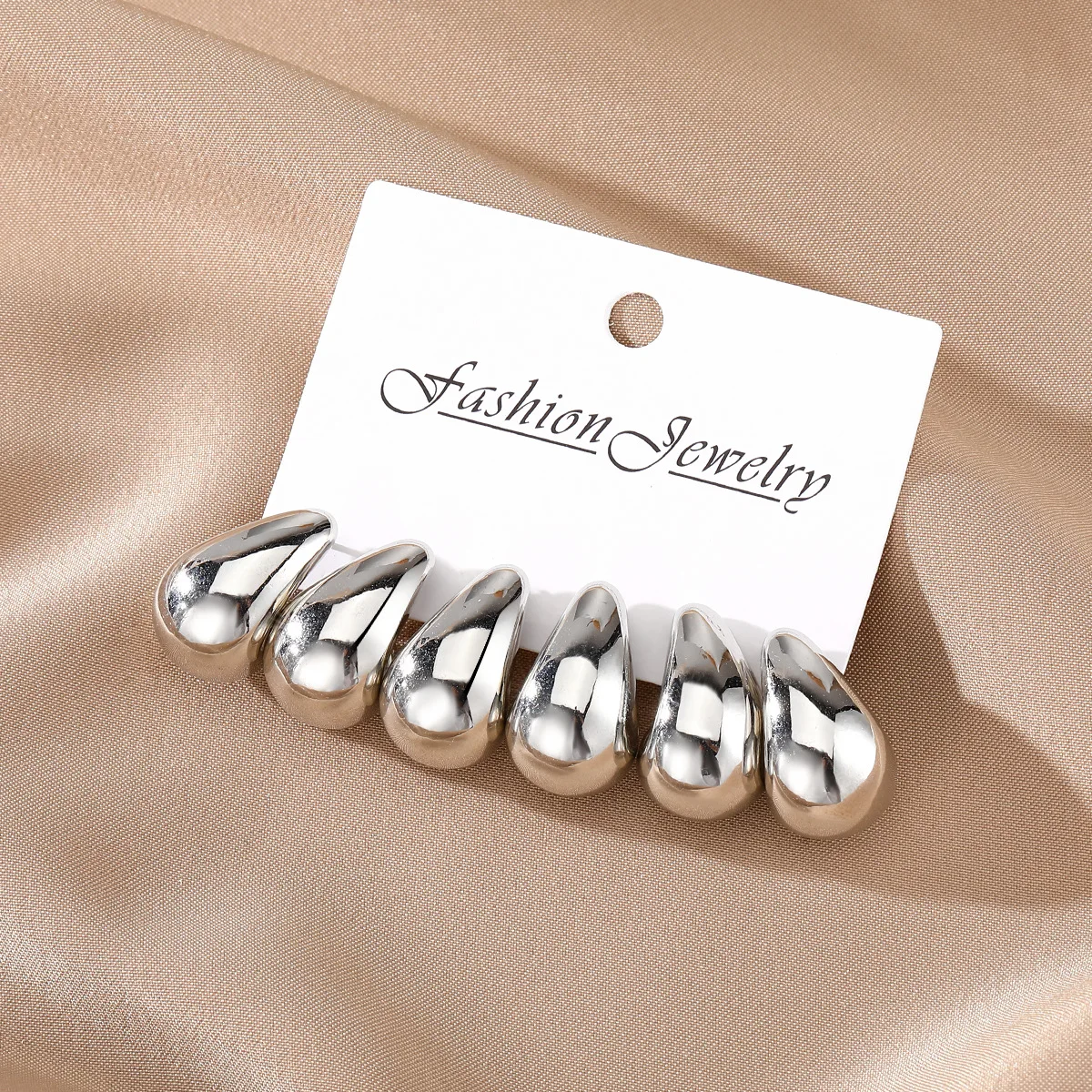 أقراط بوهيمية مكتنزة على شكل قطرة ماء للنساء ، لون معدني سميك ، أقراط ممزقة أكريليك ، مجوهرات حفلات ، 3 ، جديدة #6