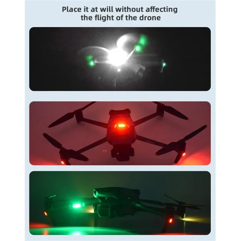 

For DJI Mini 3 Pro Universal LED Flash Chargeable Light Drone Camera Drone Strobe Light 4 Lights Color Drone Accessories