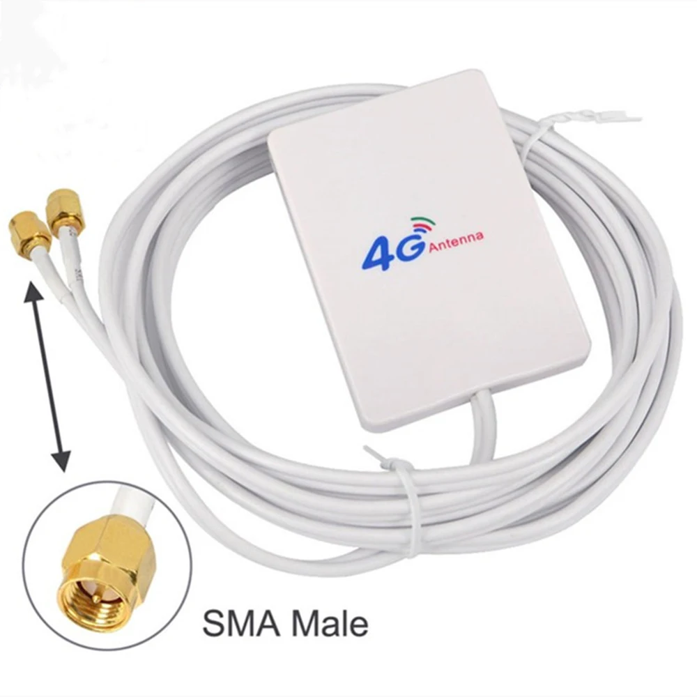 LTE Antenna 3G 4G TS9 CRC9 SMA Male Connector With External Antenna For Huawei ZTE 2M 4G Antenna Cable