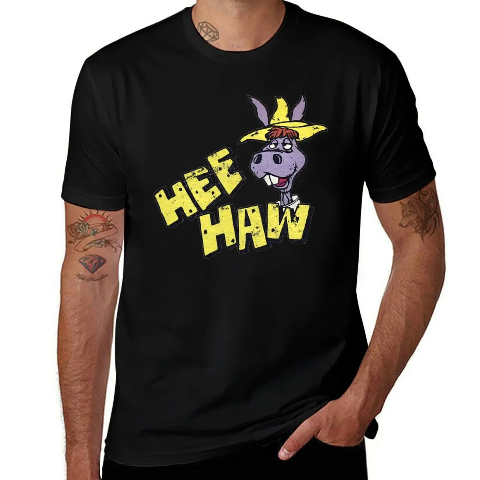 Hee Haw T-Shirt Active Wear Sports T-Shirt for Men