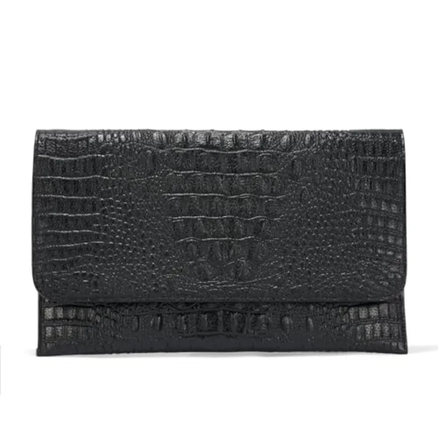 

SWEETV CHUNLI Evening Clutch Purses for Women Elegant Wristlet Wallets Crocodile Pattern PU Leather Purse Formal/Wedding