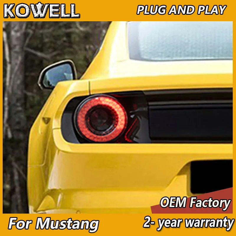 

Car Styling for Ford Mustang Tail Light 2015-2021 Mustang Taillight Rear DRL Fog Brake Turn Signal Reverse