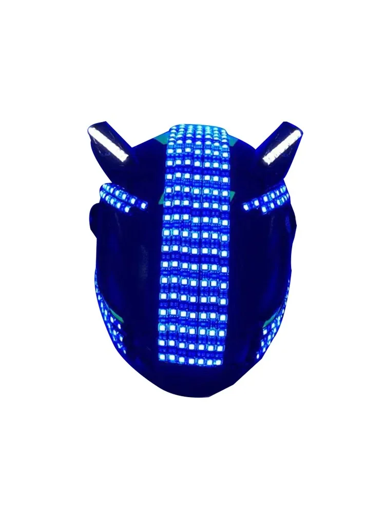 Sparkling Marquee luminous helmet, luminous LED helmet, luminous, robot, suit accessories, fashionable