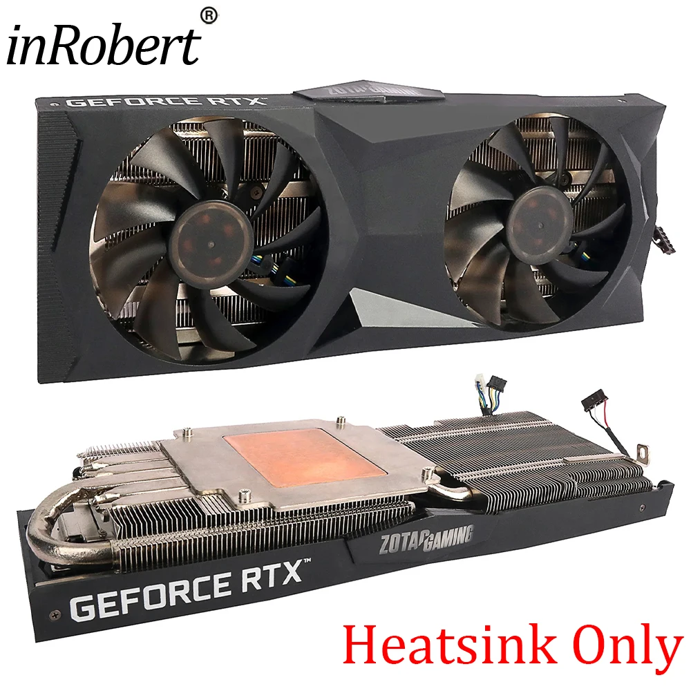 

RTX2070 RTX2080 Video Card Heatsink For ZOTAC GAMING GEFORCE RTX 2070 2080 SUPER AMP 8GB GDDR6 Graphics Card Cooling Heatsink