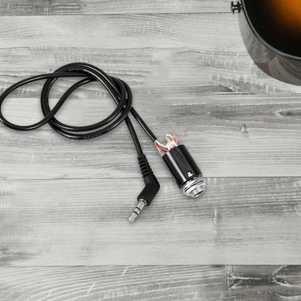 

5Pcs Electric Guitar Socket 6 35mm Metal Output For Accessories Supplies Durable Plastic Stage Audio Equipment