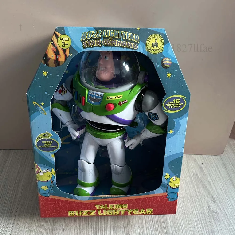 Story 3 4 Talking Buzz Action Figures Body Doll Model Toys Voice Doll Action Figures Model Toys Joint Movable Christmas Gift