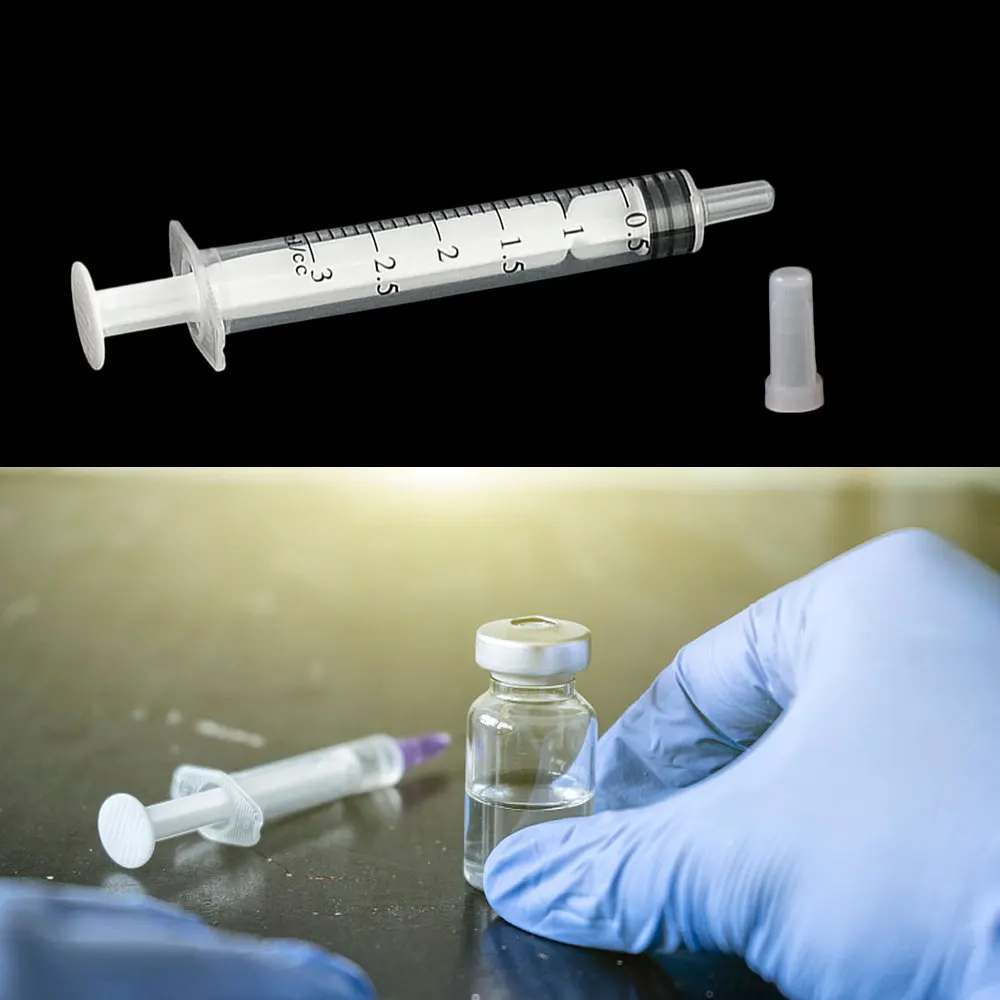 50-200pcs 3ML Plastic Syring Injectors Pets Feeding Health Analyze Disposable Nutrient Mini Syringe Without Needles Tools