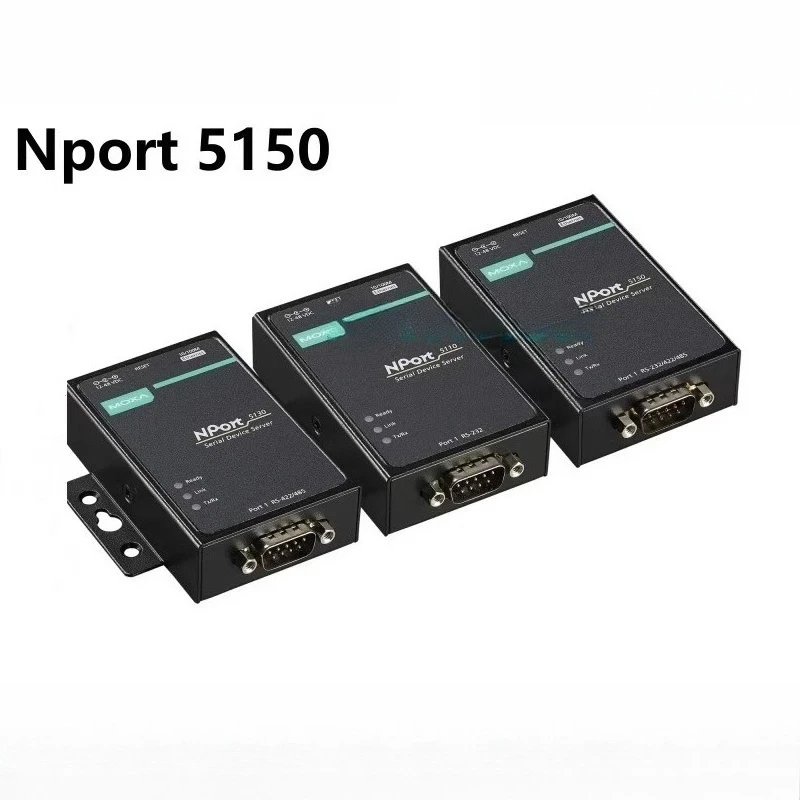 MOXA NPort 5150 وحدة الخادم التسلسلي NPORT5150 RS232/422/485 منفذ جديد وأصلي #3
