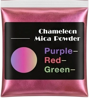 12 Farben von Chamäleon-Farbwechsel-Micapulver, Beutel mit einzigartigem mehrfarbigem Farbwechseleffekt, perfekt für alle DIY-Bastelarbeiten, Seifenherstellung – Detail 12