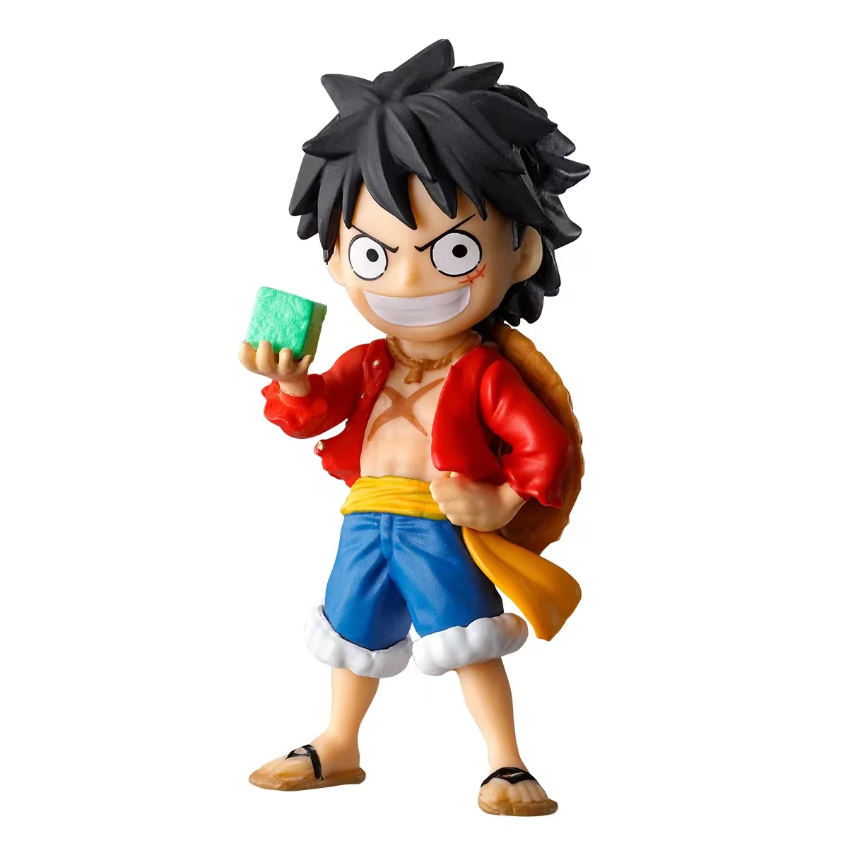 Bandai Original ONE PIECE ODYSSEY Cursed Fruit Luffy Ideo Penguin Action Figure Desktop Ornaments Cartoon Model Kids Gift