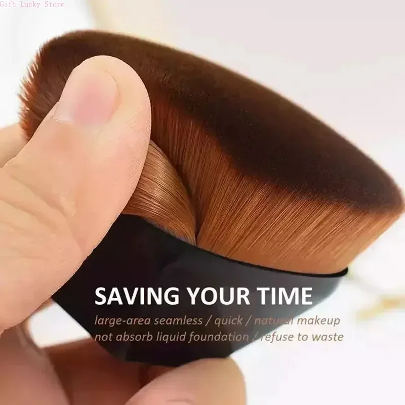 Maquiagem nova escova de maquiagem mágica beleza pó rosto blush escovas portátil profissional fundação escova grandes cosméticos base macia