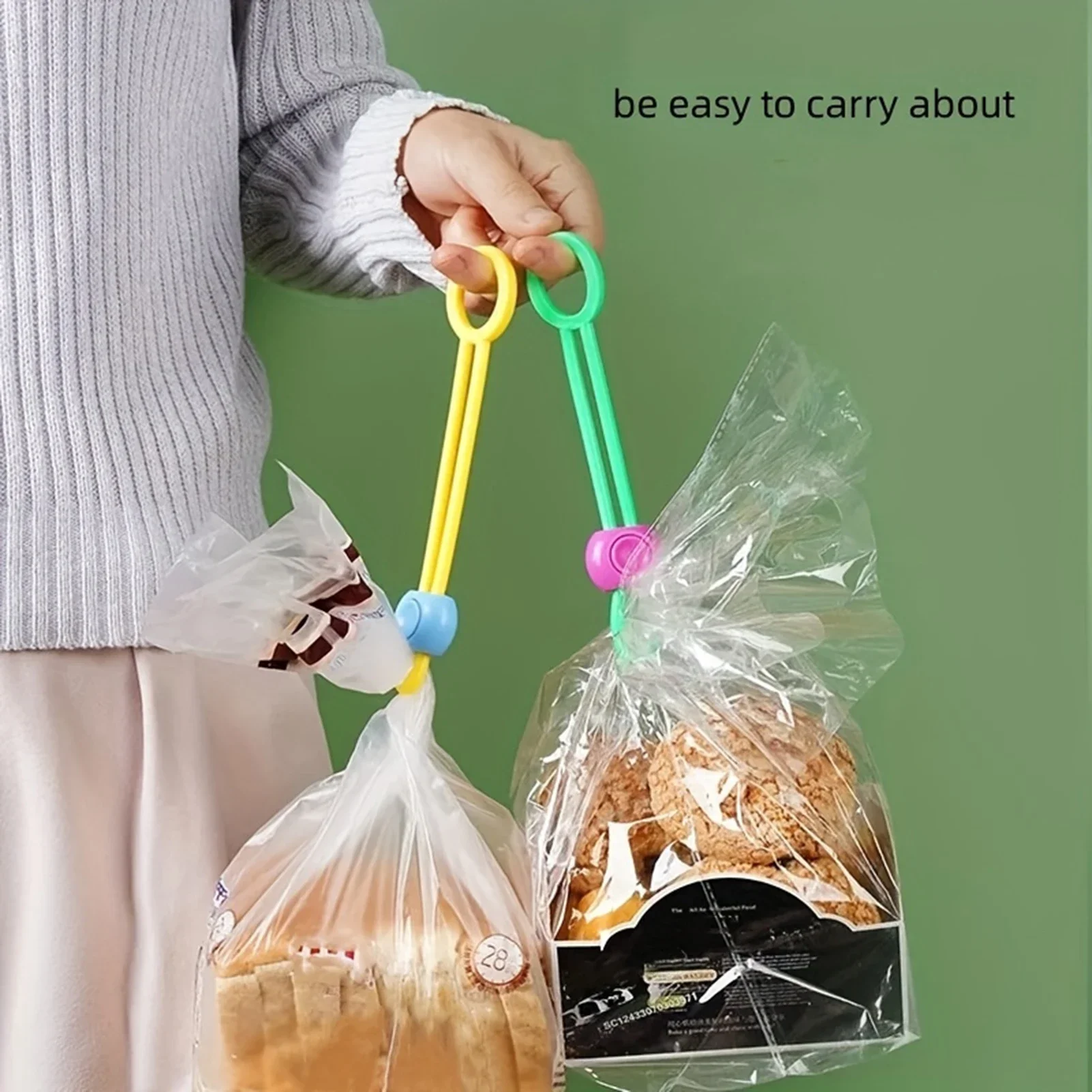 1/5/10PCS MultiFunctional Portable Sealing Strap Sealing Clip Sealing Device Food Preservation Seal Rope for Home Kitchen Office