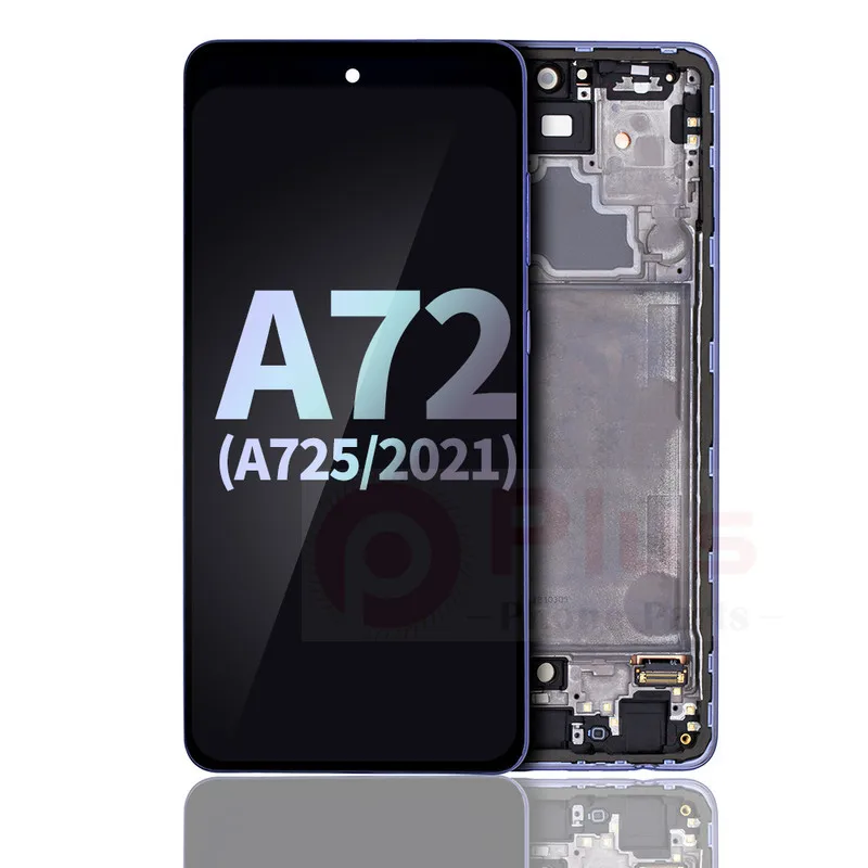 

OLED Display Assembly With Frame Compatible For Samsung A72 (A725/2021) (Service Pack) (Awesome Violet)