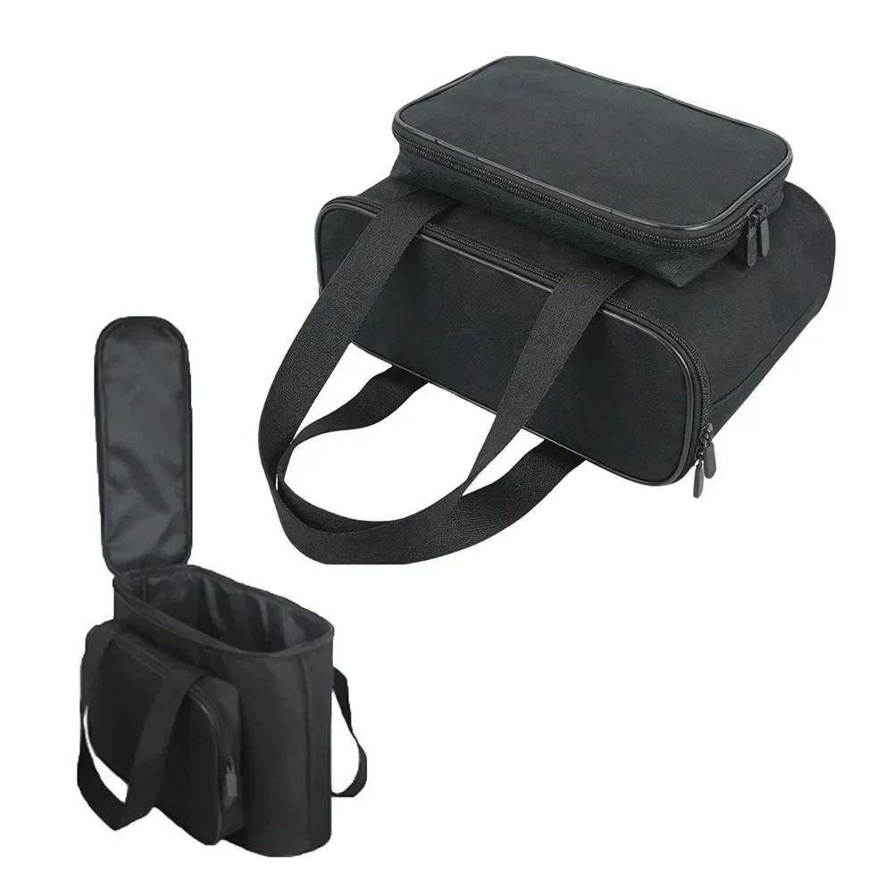 Portable Travel Case Coffee Machine Bag Oxford Cloth Material Portable Storage Side Compartments Coffee Maker Black
