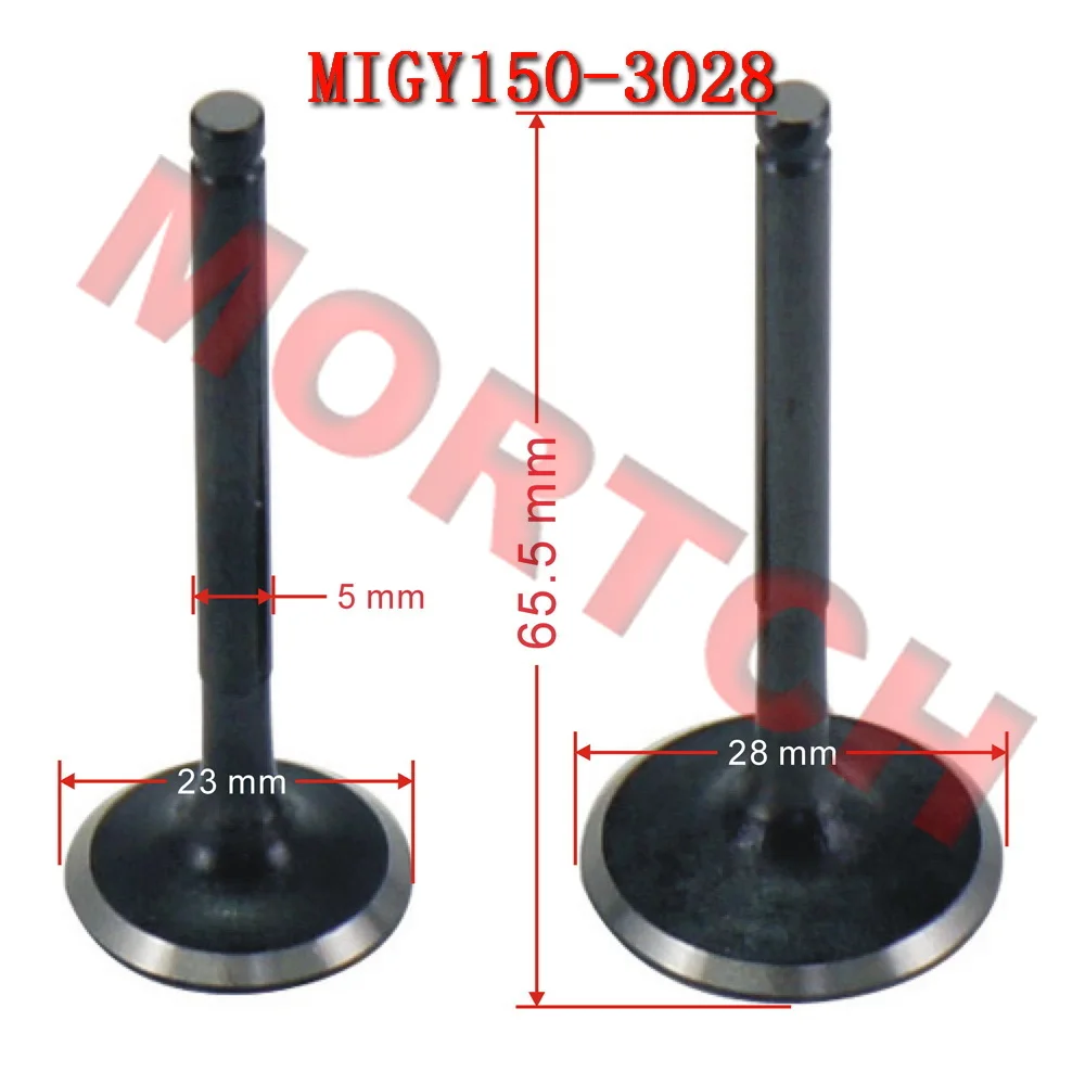 

Motorcycle GY6 150c scooter engine valve include inlet outlet valve intake exhaust engine valve for Longjia Keeway Wangye 150