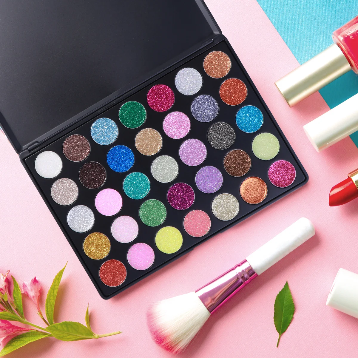 아이섀도우 팔레트 반짝이는 컬러풀 글리터 크림 방수 발색력 좋은 반짝이 파우더