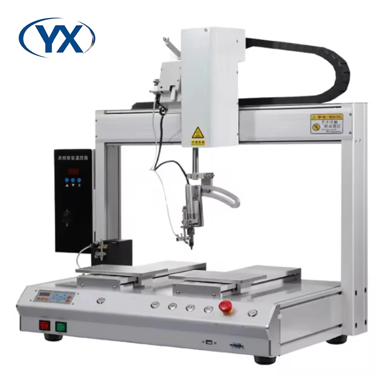 YX5331-T Desktop Automatic Soldering Machine PCB Welding Robot Auto Feeding Soldering Station Led Strip Light Soldering Machine