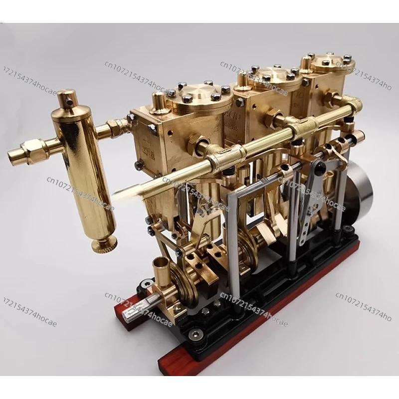 LS3-13s two-cylinder/three-cylinder steam engine model, high torque steam ship engine, competition model