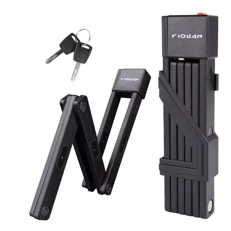 AliExpress ESLNF Antitheft Portable Bicycle Folding Lock Sturdy Durable Cycling Lock With Keys Waterproof Sturdy Security Bicycle Lock
