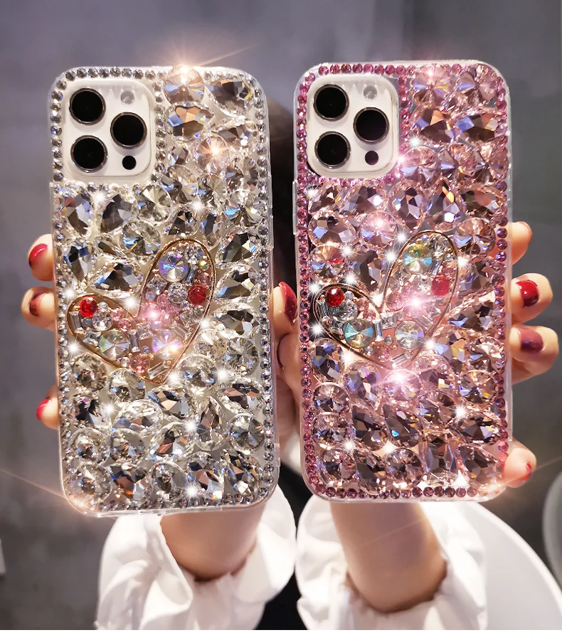Fashion Rhinestone Phone case For Samsung Galaxy Z Flip 3 4 5 6 Diamond Cover