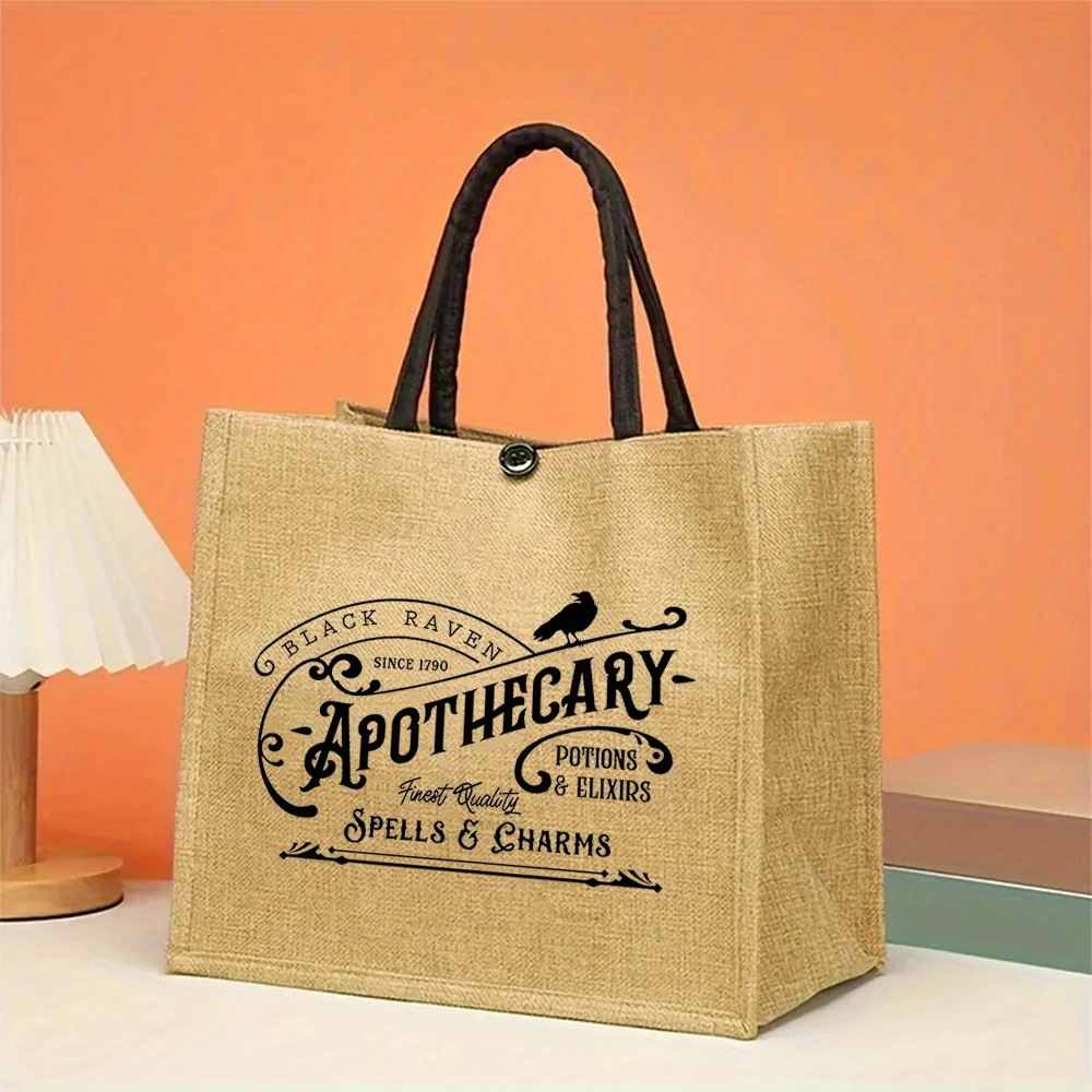 

Льняная сумка-тоут для конфет на Хэллоуин, подарок для дочери, лучшей подруги, на выпускной, к началу учебного года, на свадьбу, для учителя, на Хэллоуин, на Рождество