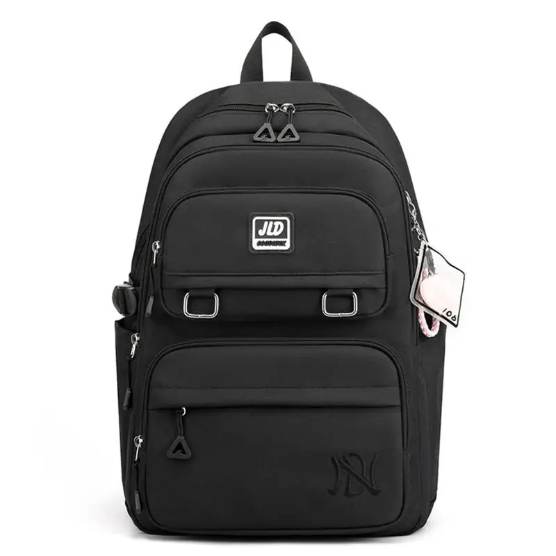 Rucksack Frauen Multi Pocket Nylon Reise Rucksack weiblich niedlich lässig Tages rucksack Schult asche Student Bookbag Teen Ins mit Schlüssel bund