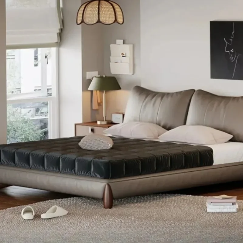 Queen Size Nordic 150x200cm Bed Luxury Fancy King Sleeping Bed Storage Double 180x200cm Minimalist Home Furniture Accessories