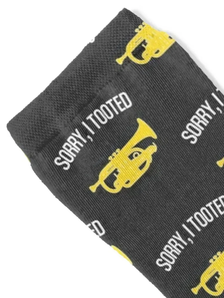 Cornet - SORRY, I TOOTED - Funny trumpet gift / Funny cornet gift Socks Antiskid soccer new year Socks Men Women's