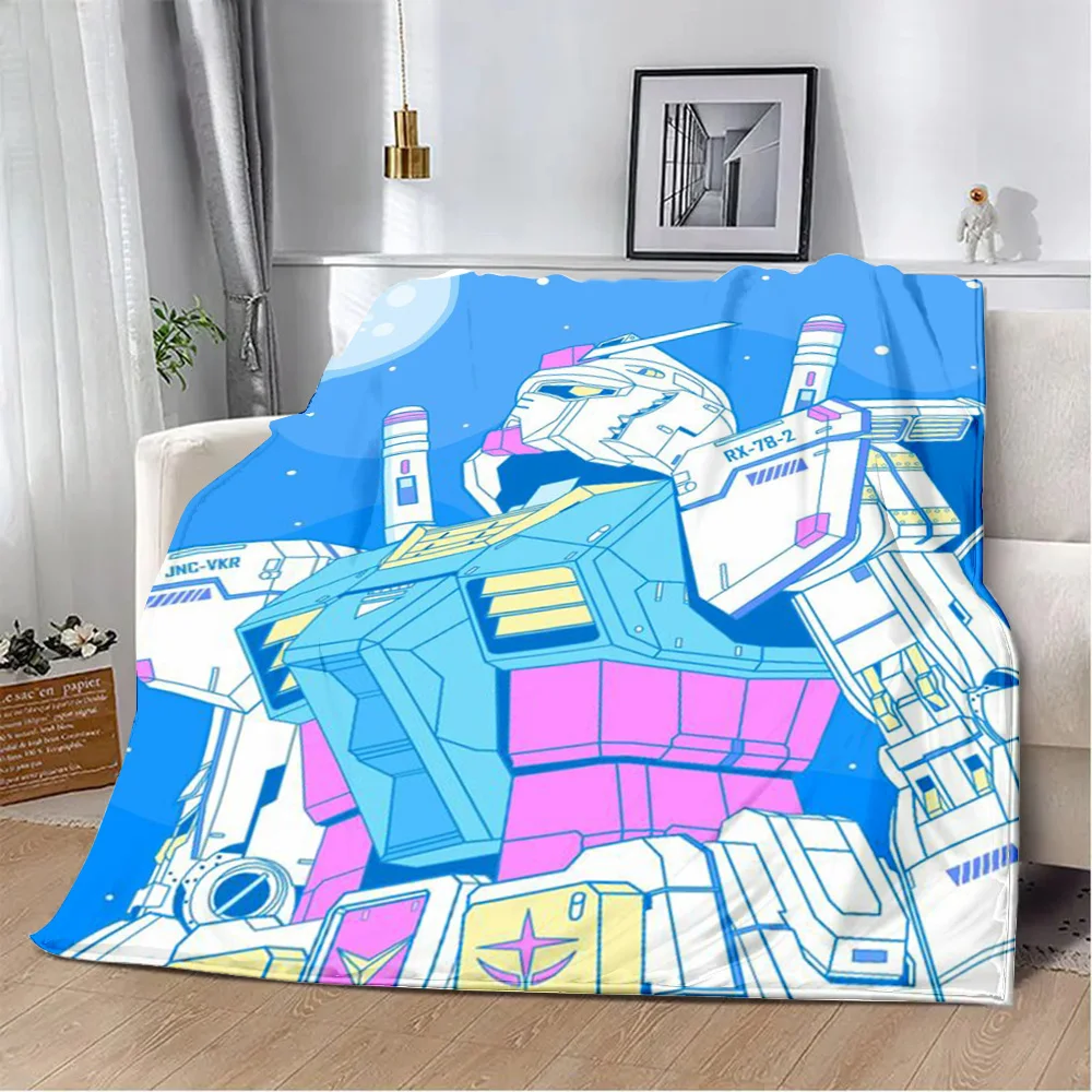 Fashion Anime G-GUNDAM 3d Printing Blanket Picnic Blankets Warm Blanket Soft and Comfortable Blanket Home Travel Birthday Gift