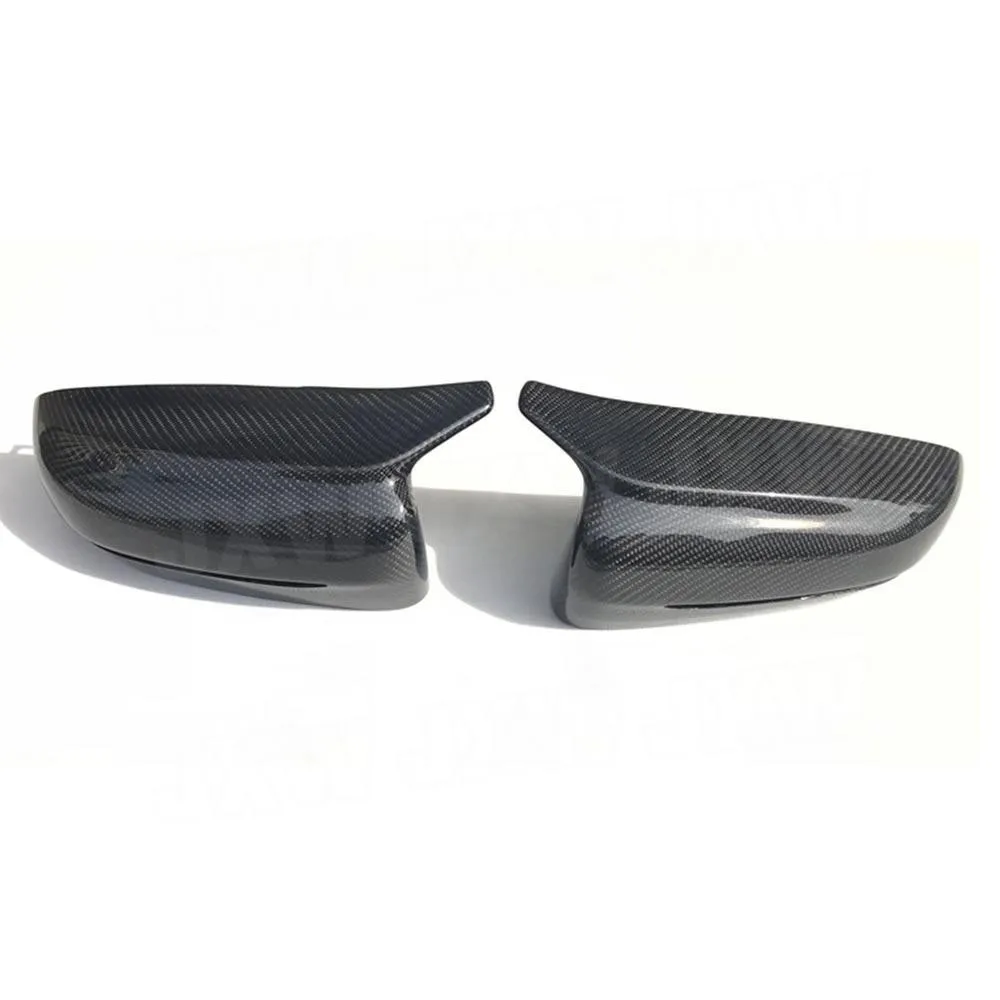 Real Carbon Fiber Replacement Side Mirror Cover Caps for BMW 5 Series G30 G38 / 6 Seies GT G32 / 7 Series G11 G12 2017-2018