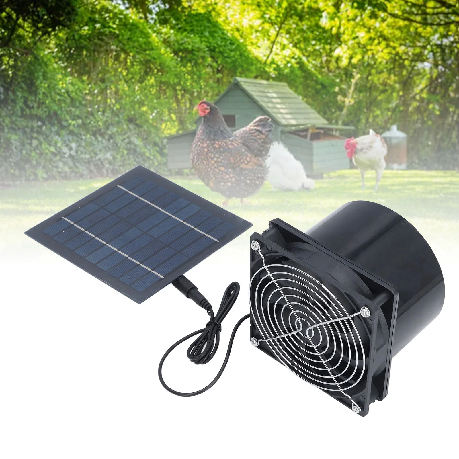 

Вытяжной вентилятор на солнечной энергии, профессиональный, эффективный, энергосберегающий, канальный вентилятор на солнечной энергии для наружного сарая для собак на чердаке