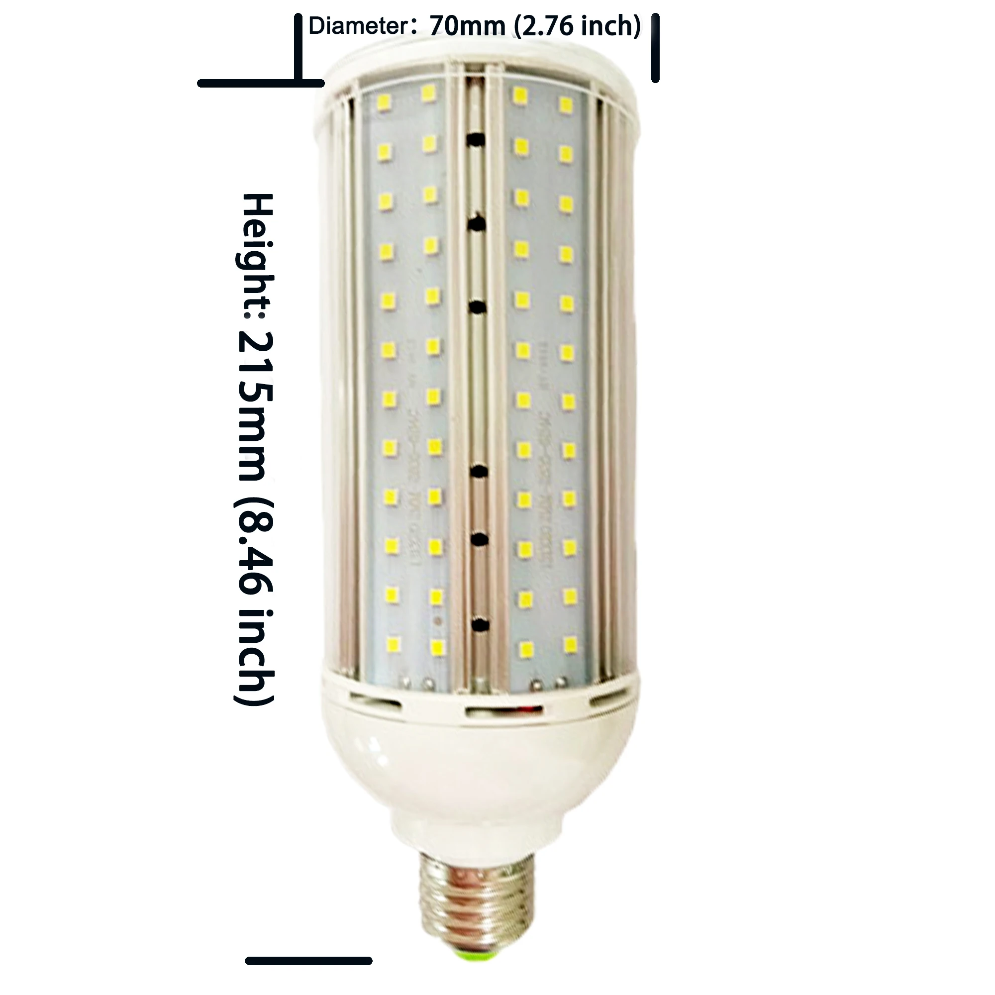 High CRI RA 95+ LED Bulbs 30W/40W AC85V-265V E27 LED Bulbs Lamp Corn Light NO Flickering for Video Studio Office Factory Garage