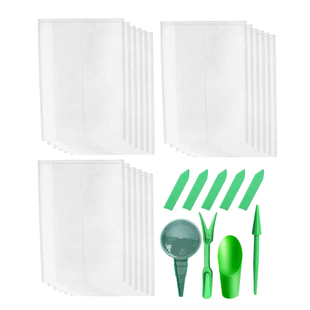 

1Set Plant Nursery Bags Non-Woven Fabric Grow Bags for Vegetables Flowers Fruit Seedlings with Excellent Water Absorption