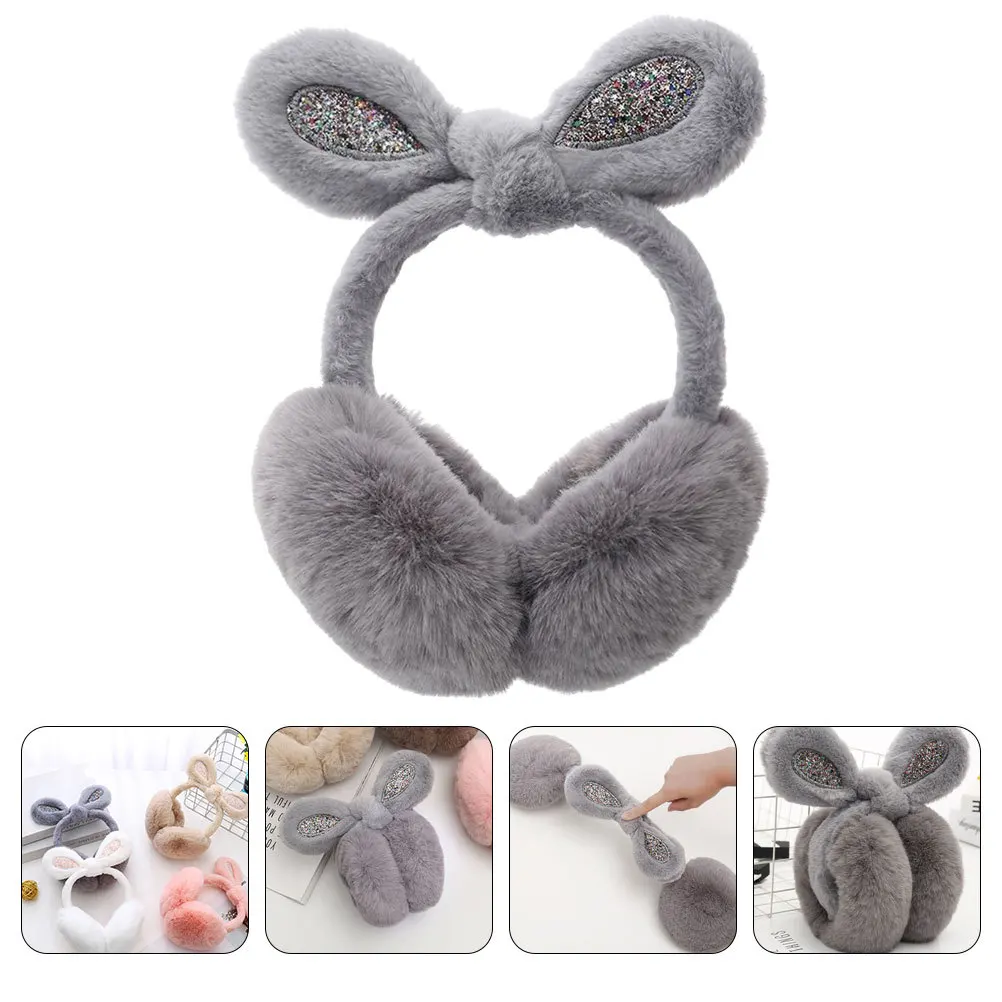 غطاء للأذنين على شكل أرنب للأطفال بألوان زاهية للاستخدام في الشتاء أغطية أذن مقاومة للرياح خفيفة الوزن ومريحة وغطاء للأذن دافئ قابل للغسل #5